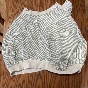 Little Unicorn Gray and White Striped Car Seat Cover